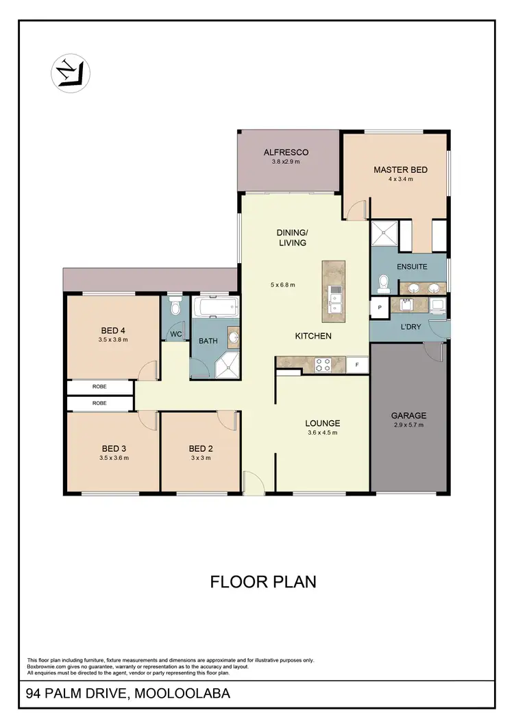 Floorplan of Homely house listing, 94 Palm Drive, Mooloolaba QLD 4557