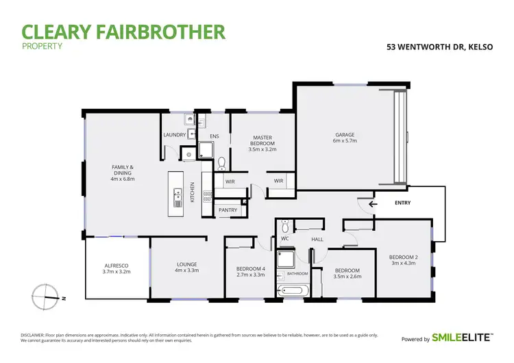 Floorplan of Homely house listing, 53 Wentworth Drive, Kelso NSW 2795