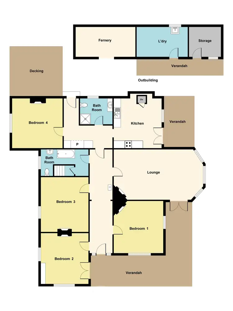Floorplan of Homely house listing, 19 Forestry Road, Landsborough VIC 3384