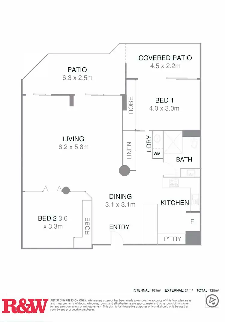 Floorplan of Homely unit listing, 2/1740 David Low Way, Coolum Beach QLD 4573