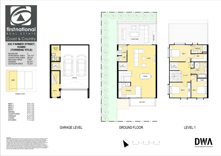 Floorplan of Homely townhouse listing, 23C Farmer Street, Kiama NSW 2533