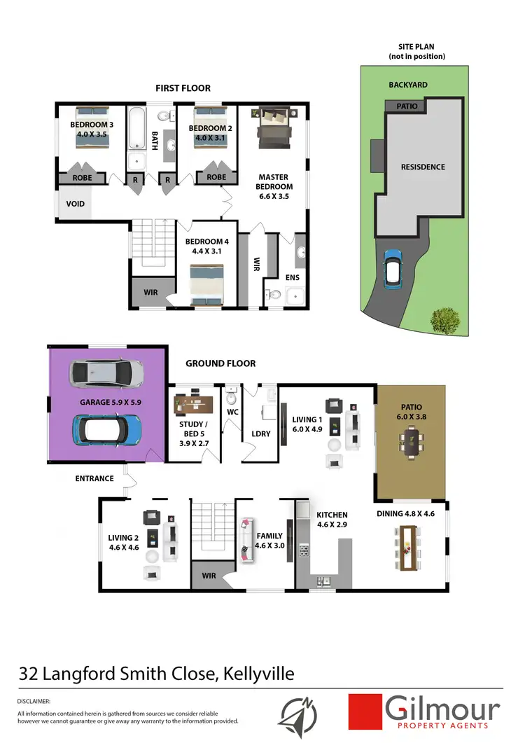 Floorplan of Homely house listing, 32 Langford Smith Close, Kellyville NSW 2155