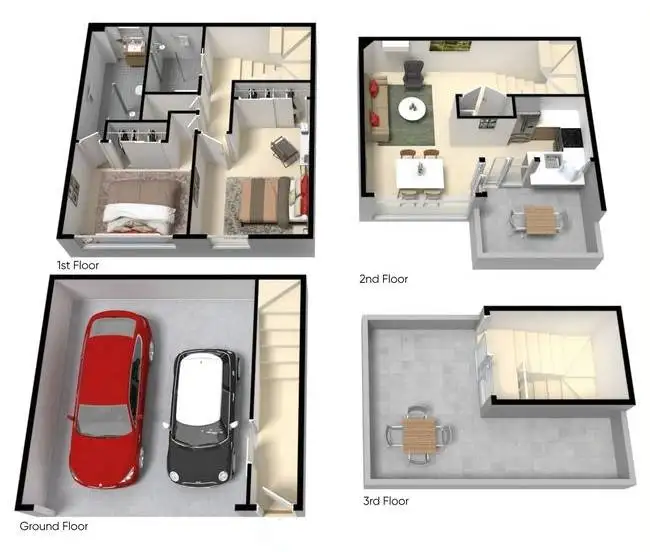 Floorplan of Homely townhouse listing, 20/55 Gadd Street, Northcote VIC 3070