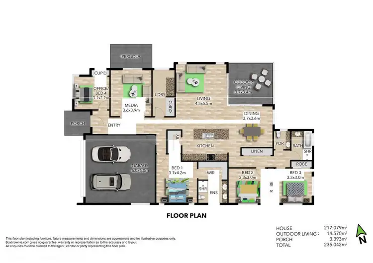 Floorplan of Homely house listing, 25 Stapleton Crt, Palmwoods QLD 4555