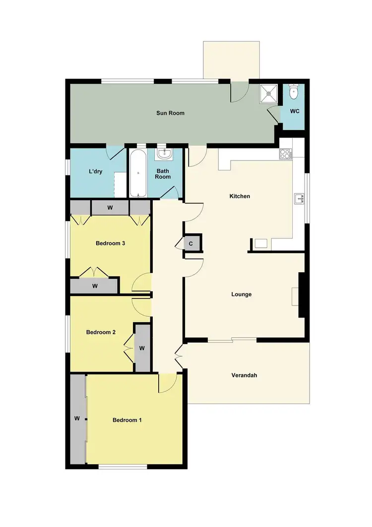 Floorplan of Homely house listing, 193 Gladstone Street, Maryborough VIC 3465