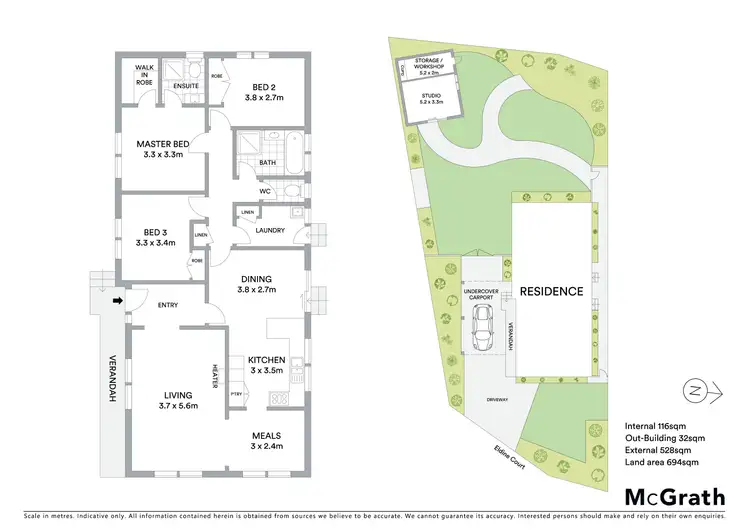 Floorplan of Homely house listing, 8 Eldine Court, Grovedale VIC 3216