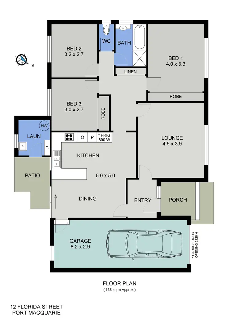 Floorplan of Homely house listing, 12 Florida Street, Port Macquarie NSW 2444