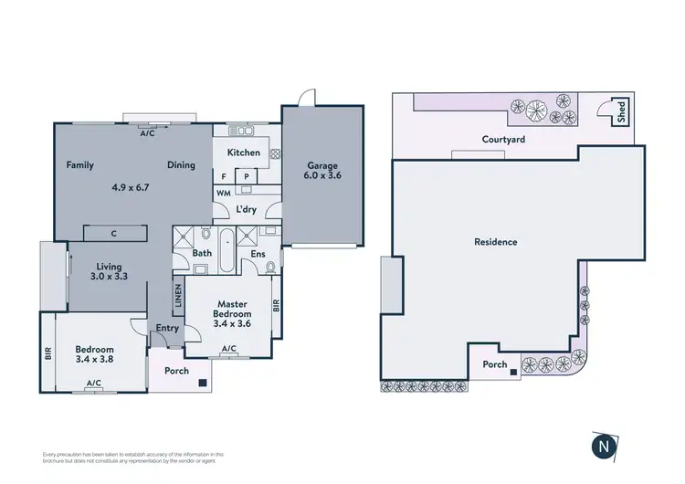 Floorplan of Homely unit listing, 2/82 Mill Park Drive, Mill Park VIC 3082