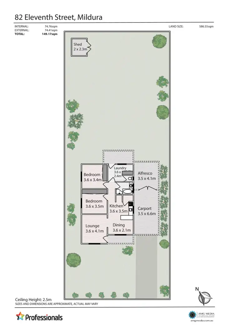 Floorplan of Homely house listing, 82 Eleventh Street, Mildura VIC 3500