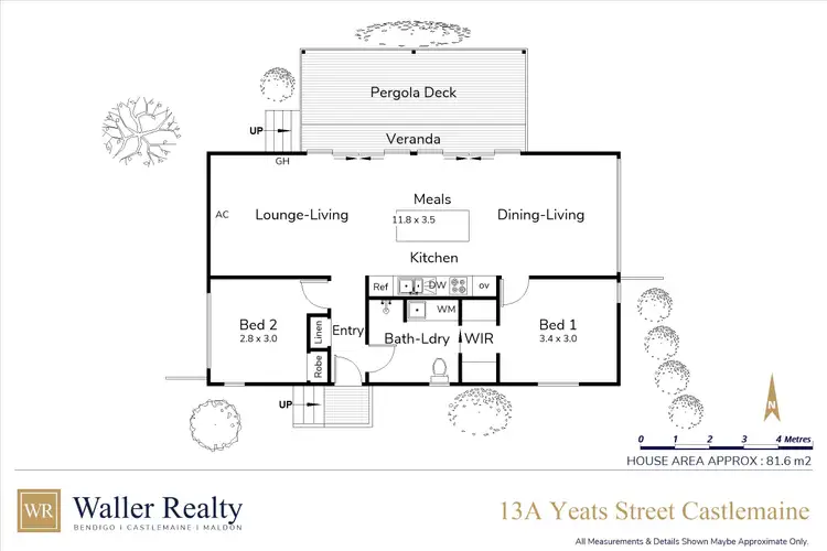 Floorplan of Homely house listing, 13A Yeats Street, Castlemaine VIC 3450