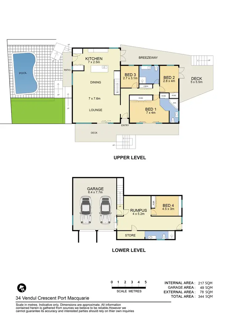 Floorplan of Homely house listing, 34 Vendul Crescent, Port Macquarie NSW 2444