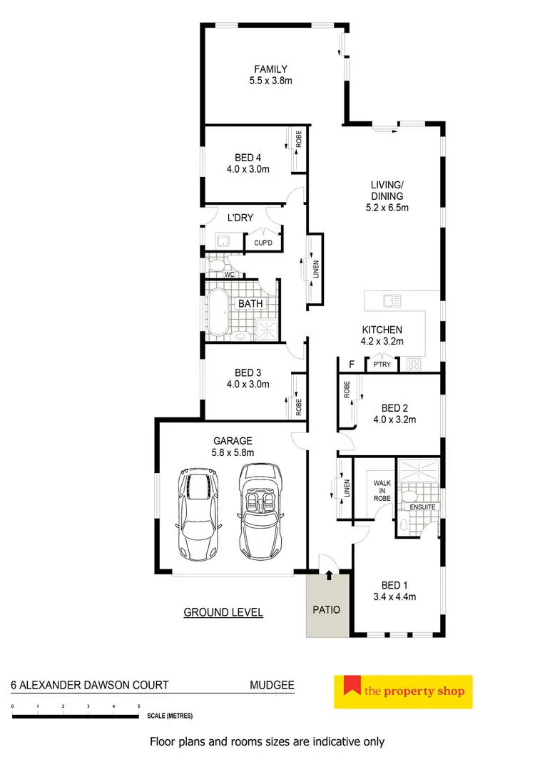 Floorplan of Homely house listing, 6 Alexander Dawson Court, Mudgee NSW 2850