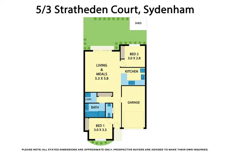 Floorplan of Homely unit listing, 5/3 Stratheden Court, Sydenham VIC 3037