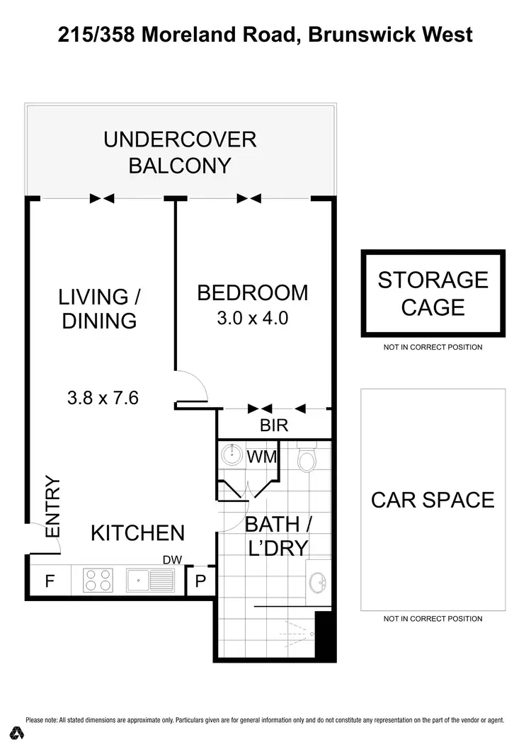 Floorplan of Homely apartment listing, 215/358 Moreland Road, Brunswick West VIC 3055