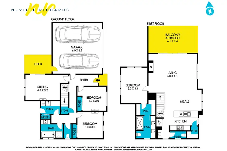 Floorplan of Homely townhouse listing, 1/18 Reaby Street, Portarlington VIC 3223