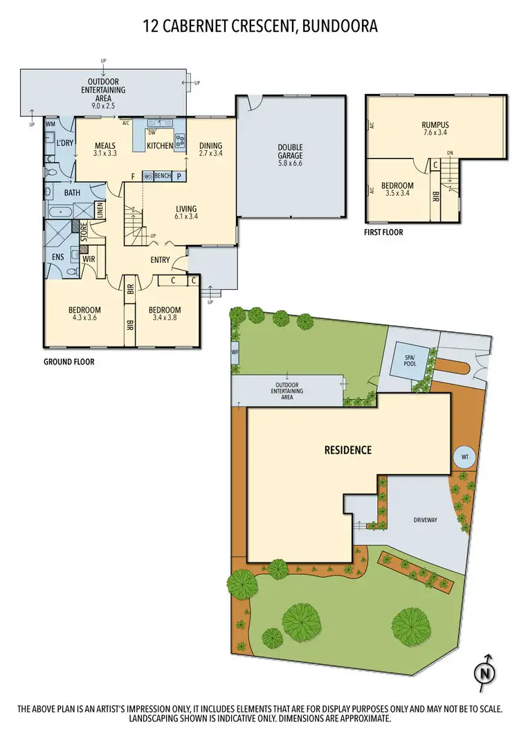 Floorplan of Homely house listing, 12 Cabernet Crescent, Bundoora VIC 3083