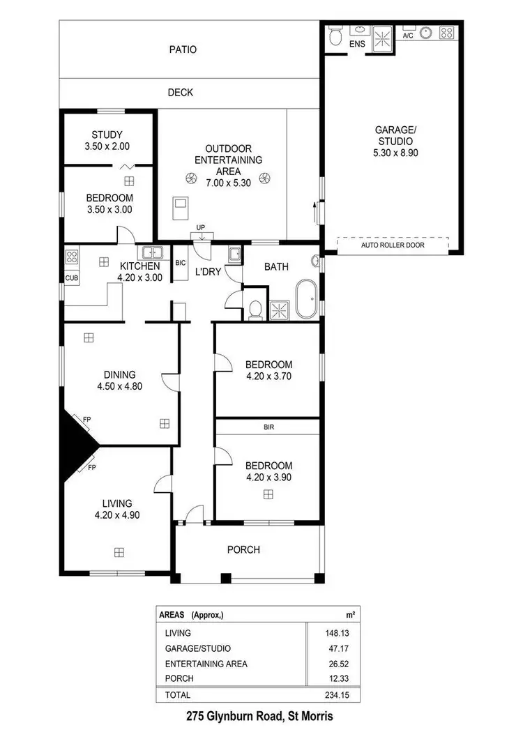 Floorplan of Homely house listing, 275 Glynburn Road, St Morris SA 5068