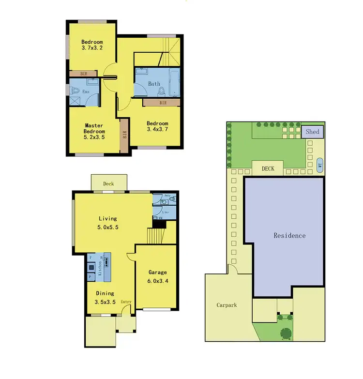 Floorplan of Homely townhouse listing, 17/5 Annafee Avenue, Keysborough VIC 3173