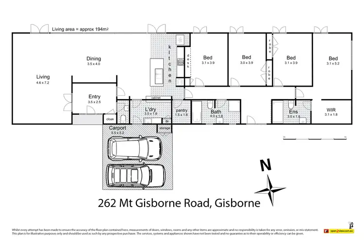 Floorplan of Homely house listing, 262 Mount Gisborne Road, Gisborne VIC 3437
