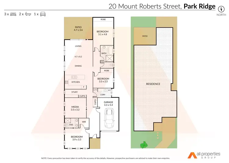 Floorplan of Homely house listing, 20 Mount Roberts Street, Park Ridge QLD 4125