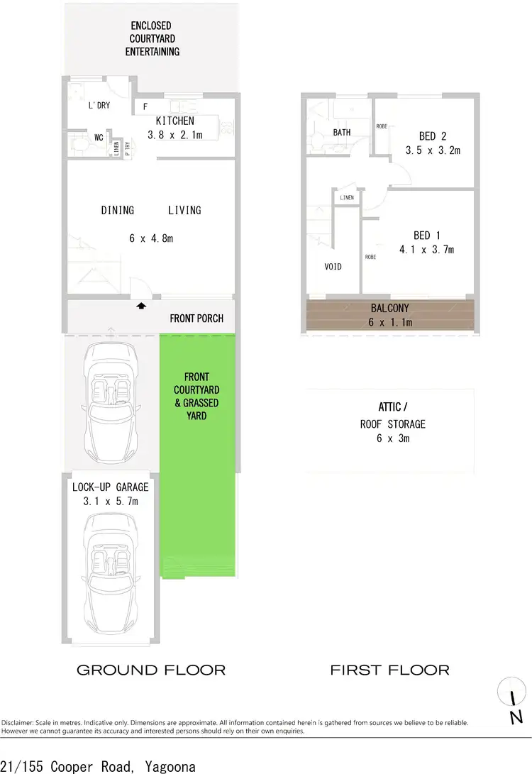 Floorplan of Homely townhouse listing, 21/155 Cooper Road, Yagoona NSW 2199