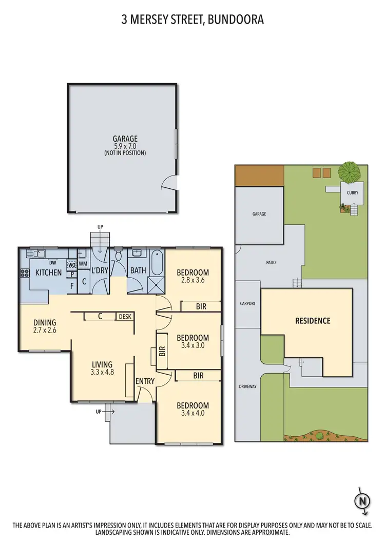 Floorplan of Homely house listing, 3 Mersey Street, Bundoora VIC 3083