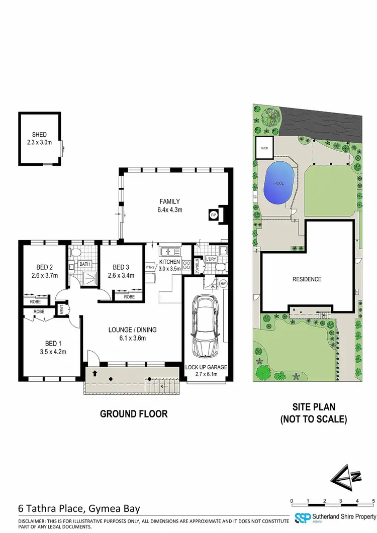 Floorplan of Homely house listing, 6 Tathra Place, Gymea Bay NSW 2227