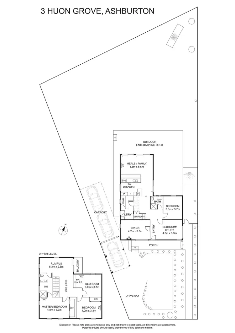 Floorplan of Homely house listing, 3 Huon Grove, Ashburton VIC 3147