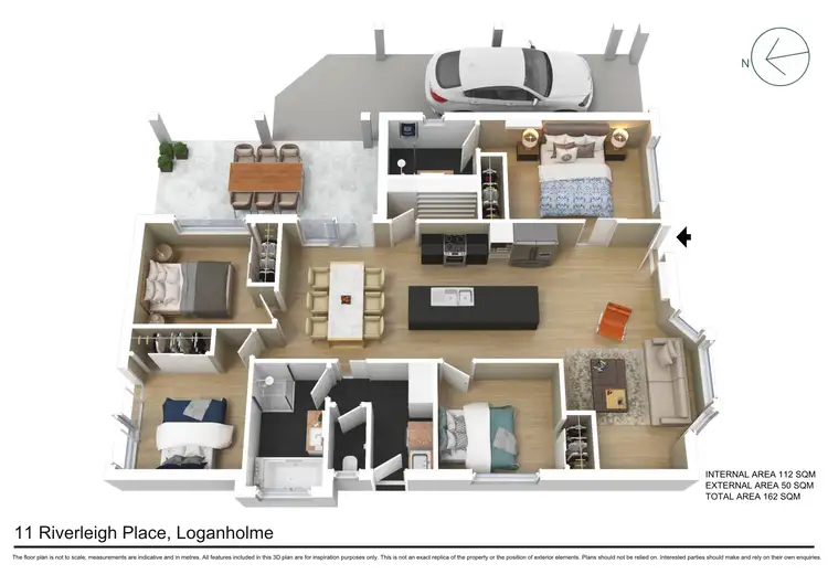 Floorplan of Homely house listing, 11 Riverleigh Place, Loganholme QLD 4129