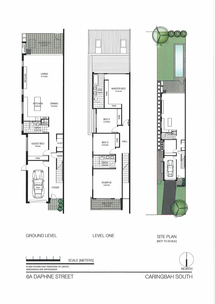 Floorplan of Homely semi-detached listing, 6a Daphne Street, Caringbah South NSW 2229