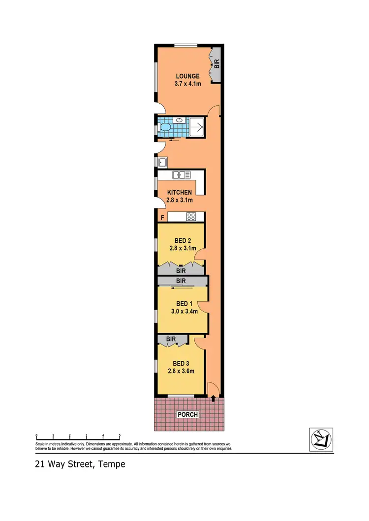 Floorplan of Homely house listing, 21 Way Street, Tempe NSW 2044