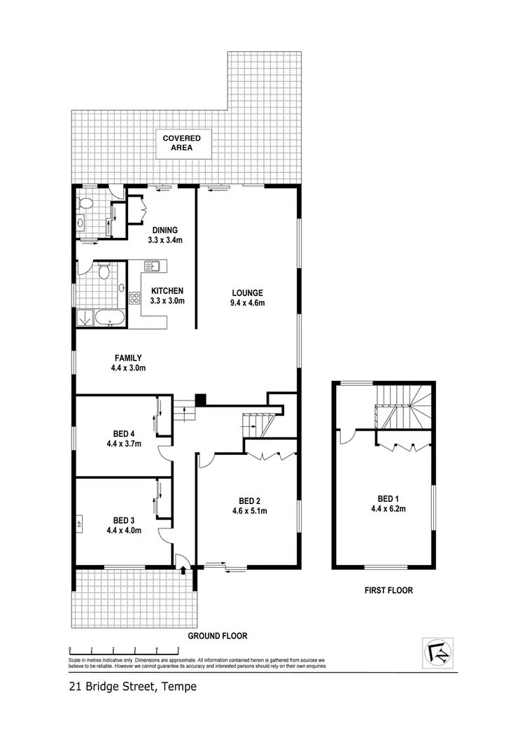 Floorplan of Homely house listing, 21 Bridge Street, Tempe NSW 2044
