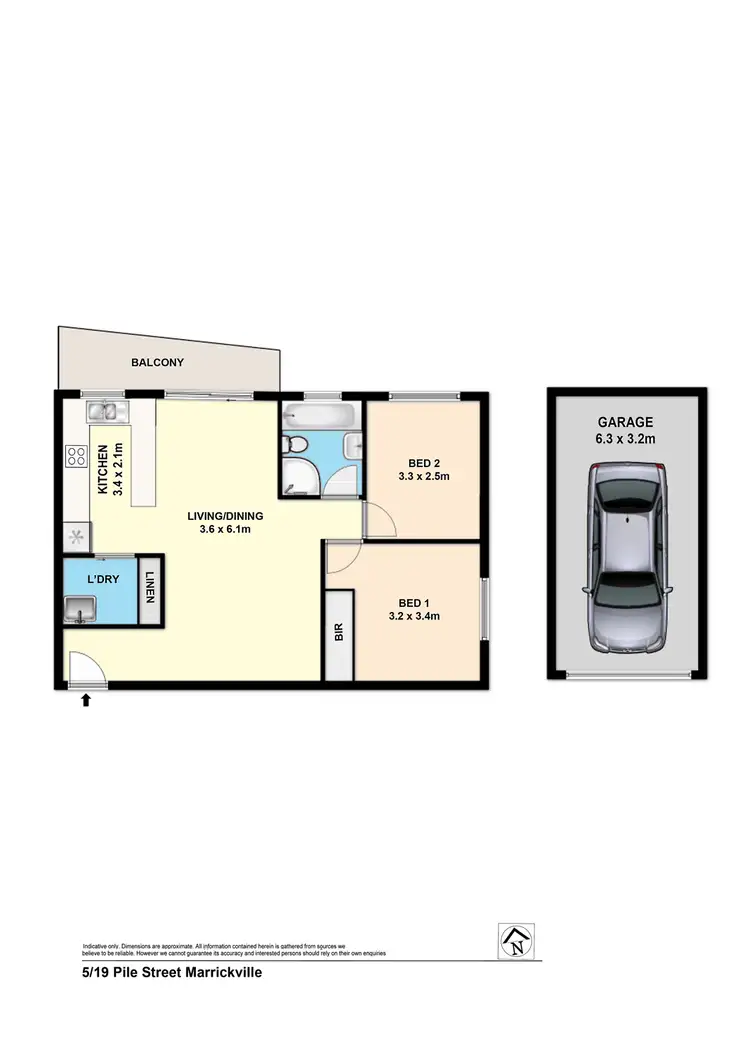 Floorplan of Homely unit listing, 5/19-25 Pile Street, Marrickville NSW 2204