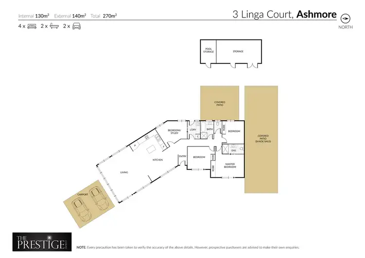 Floorplan of Homely house listing, 3 Linga Court, Ashmore QLD 4214