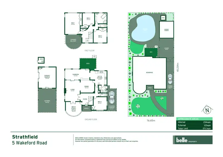 Floorplan of Homely house listing, 5 Wakeford Road, Strathfield NSW 2135