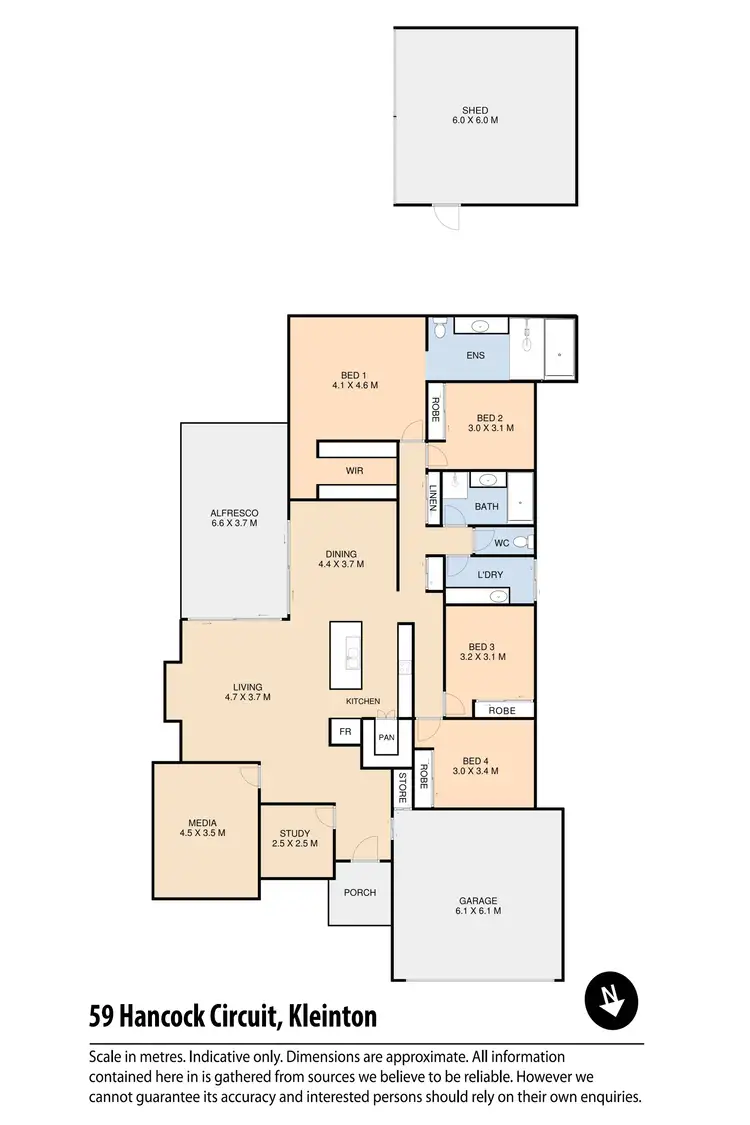 Floorplan of Homely house listing, 59 Hancock Circuit, Kleinton QLD 4352