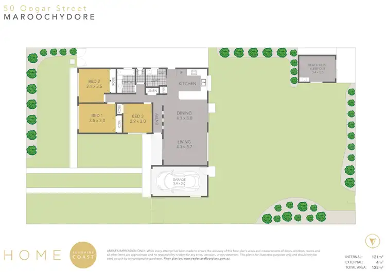 Floorplan of Homely house listing, 50 Oogar Street, Maroochydore QLD 4558