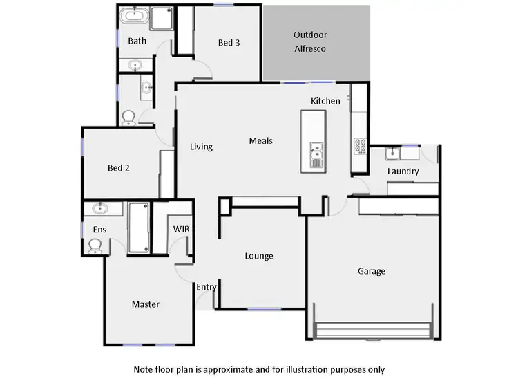Floorplan of Homely townhouse listing, 4/1 Ribarits Court, Mildura VIC 3500