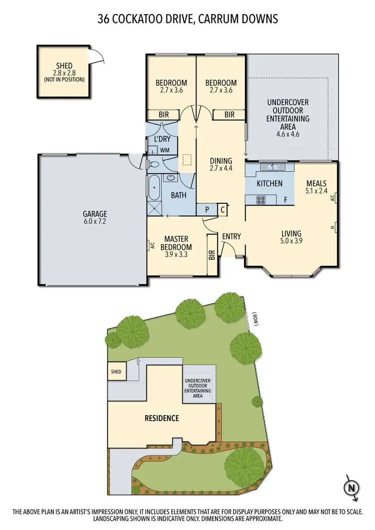 Floorplan of Homely house listing, 36 Cockatoo Drive, Carrum Downs VIC 3201