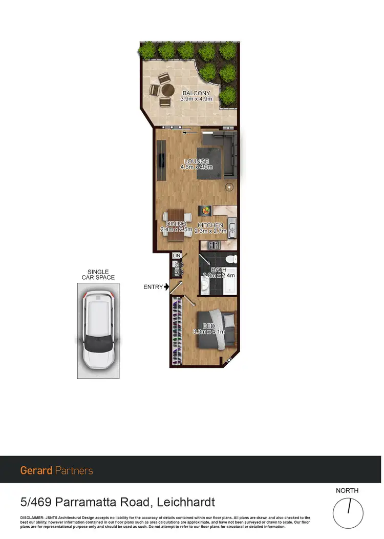 Floorplan of Homely apartment listing, 5/74 Jarrett Street, Leichhardt NSW 2040