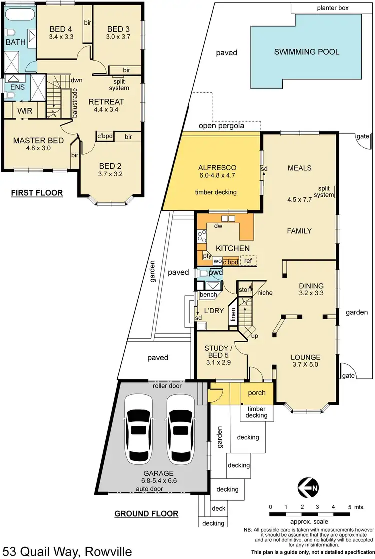 Floorplan of Homely house listing, 53 Quail Way, Rowville VIC 3178