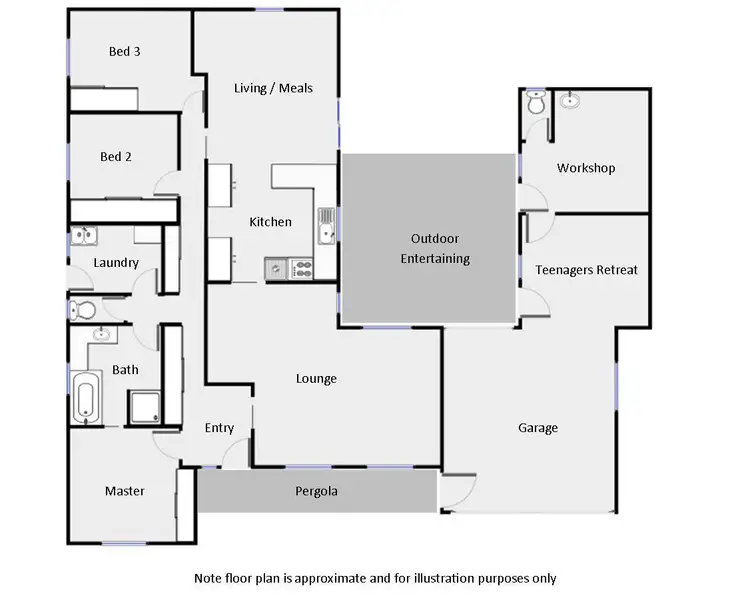 Floorplan of Homely house listing, 13 Semmens Crescent, Mildura VIC 3500