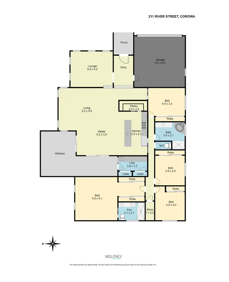 Floorplan of Homely house listing, 211 River Street, Corowa NSW 2646
