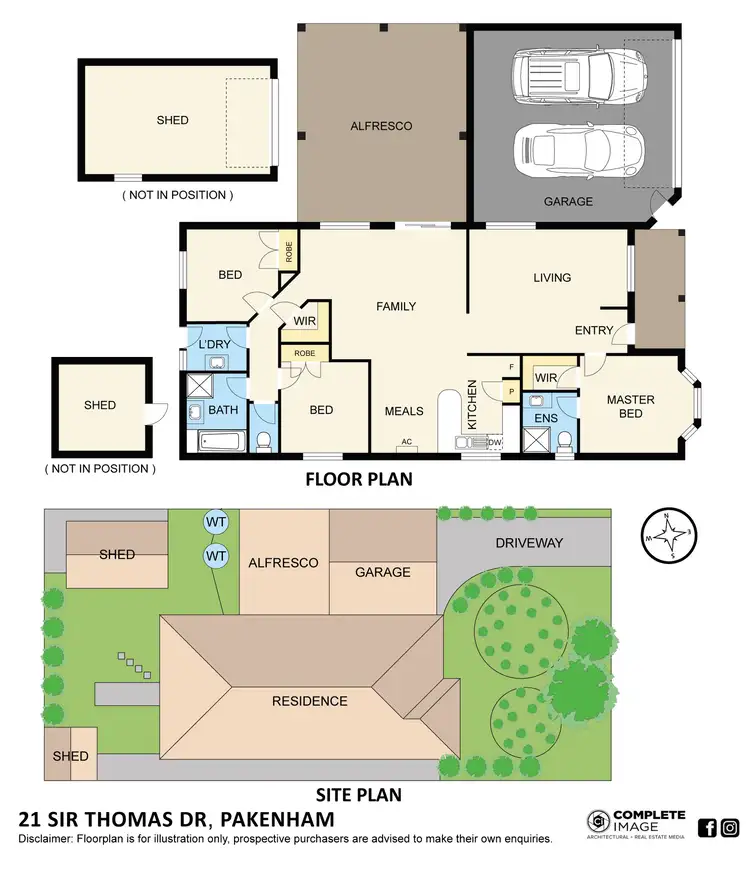 Floorplan of Homely house listing, 21 Sir Thomas Drive, Pakenham VIC 3810