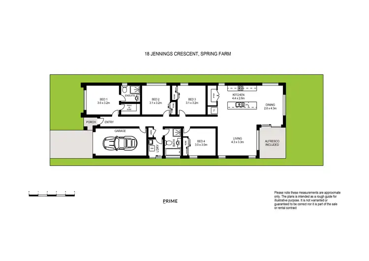 Floorplan of Homely house listing, 18 Jennings Crescent, Spring Farm NSW 2570