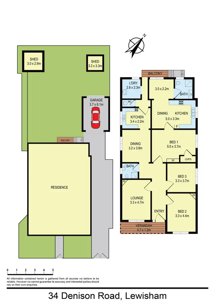 Floorplan of Homely house listing, 34 Denison Road, Lewisham NSW 2049