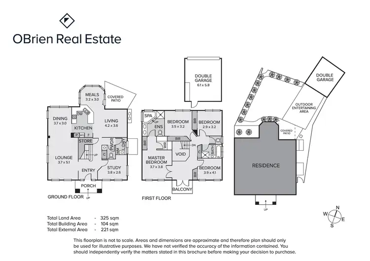 Floorplan of Homely house listing, 1 Baltusrol Circuit, Heatherton VIC 3202