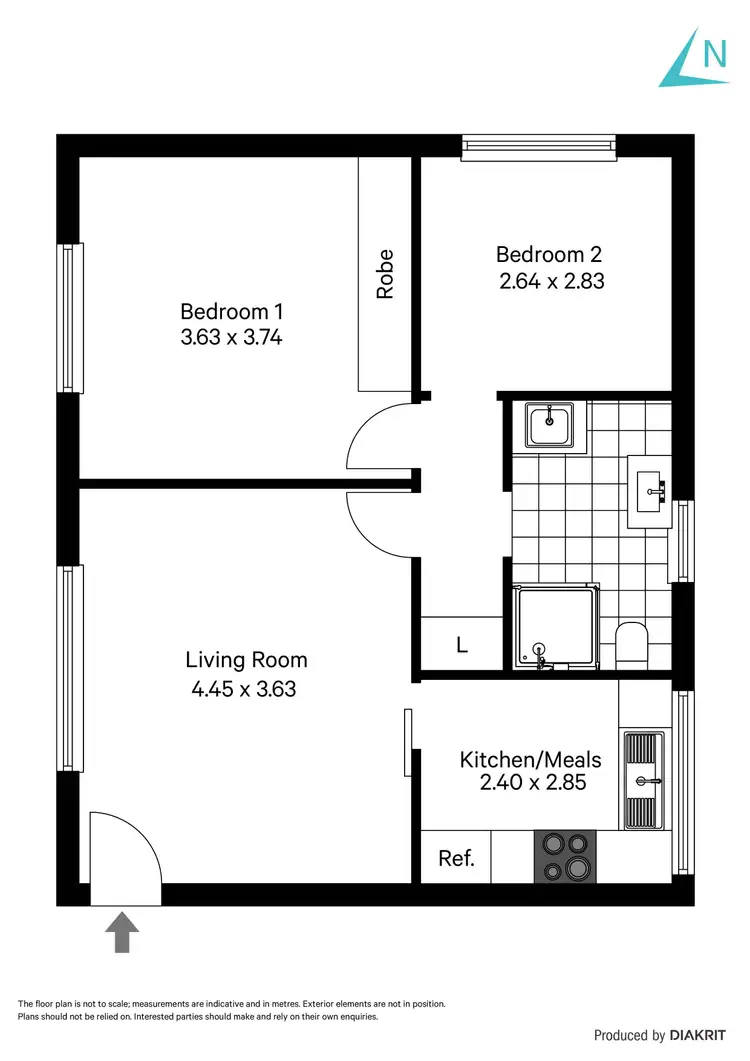 Floorplan of Homely unit listing, 5/421 Anzac Highway, Camden Park SA 5038
