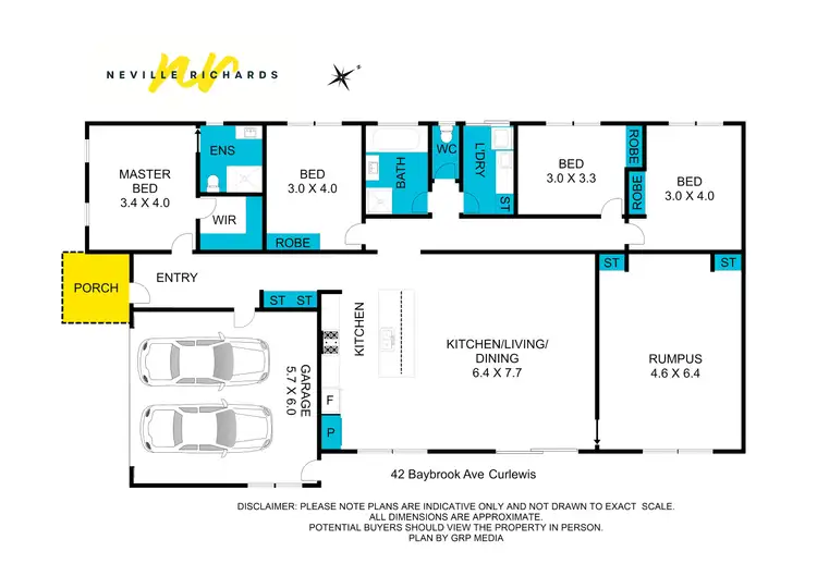 Floorplan of Homely house listing, 42 Baybrook Avenue, Curlewis VIC 3222