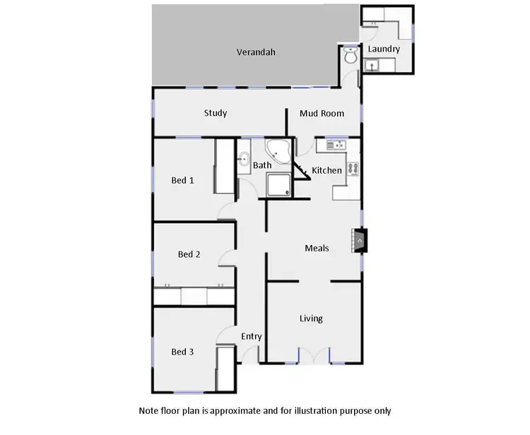 Floorplan of Homely house listing, 28 Fitzroy Avenue, Red Cliffs VIC 3496